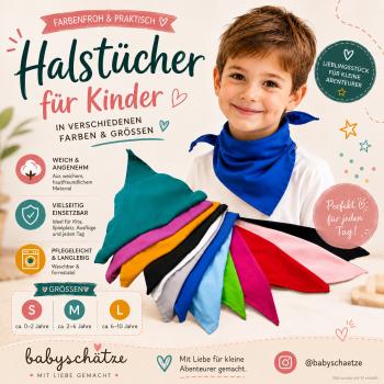 Halstücher für Kinder in verschiedene Farben